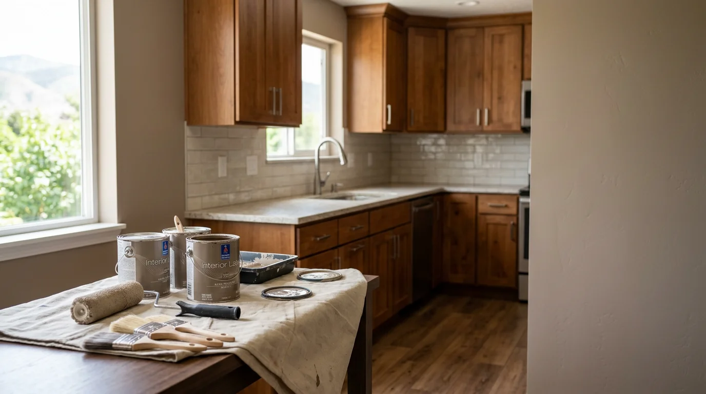 Modern kitchen remodel with custom cabinetry and updated countertops in Salem home